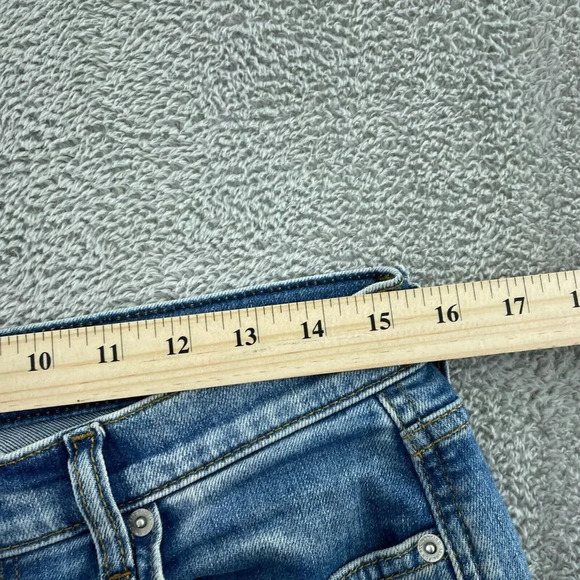 7 For All Mankind High Waist Cropped Straight Jeans Size 27 1782 - Picture 7 of 11